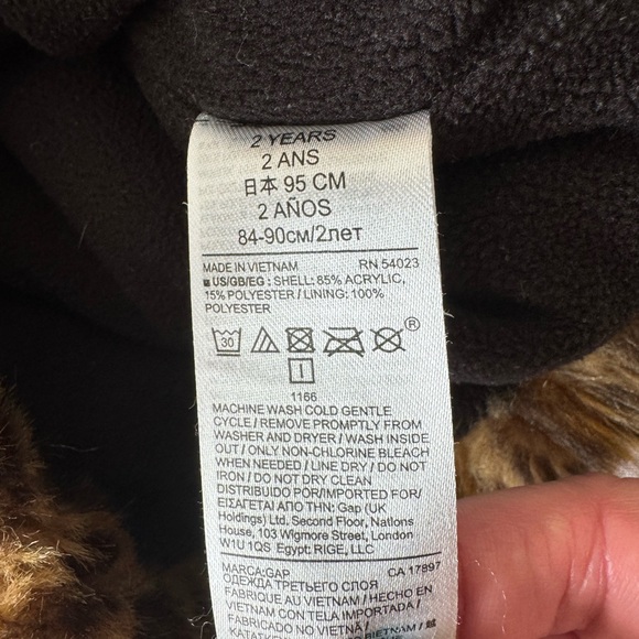 Baby Gap Leopard Cat Hooded Jacket - Picture 5 of 6